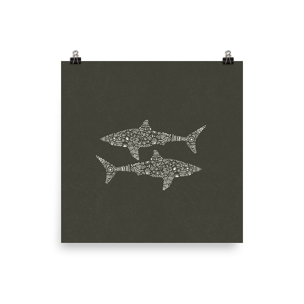 Sharks Print