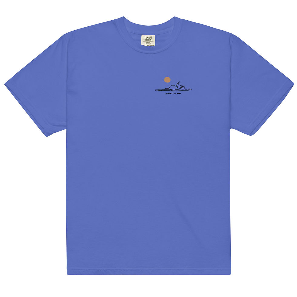 Thumbnail: Surf Chicken - Mentally I'm Here - Unisex T-Shirt