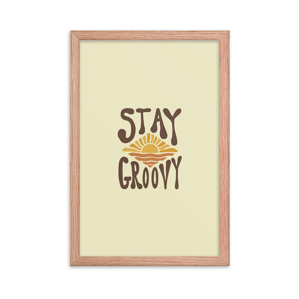 Thumbnail: Stay Groovy - Framed Print