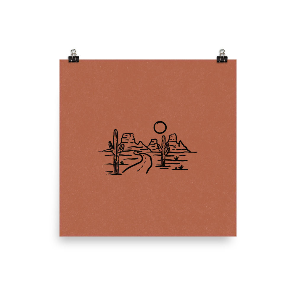 Desert View, Road Trip Print