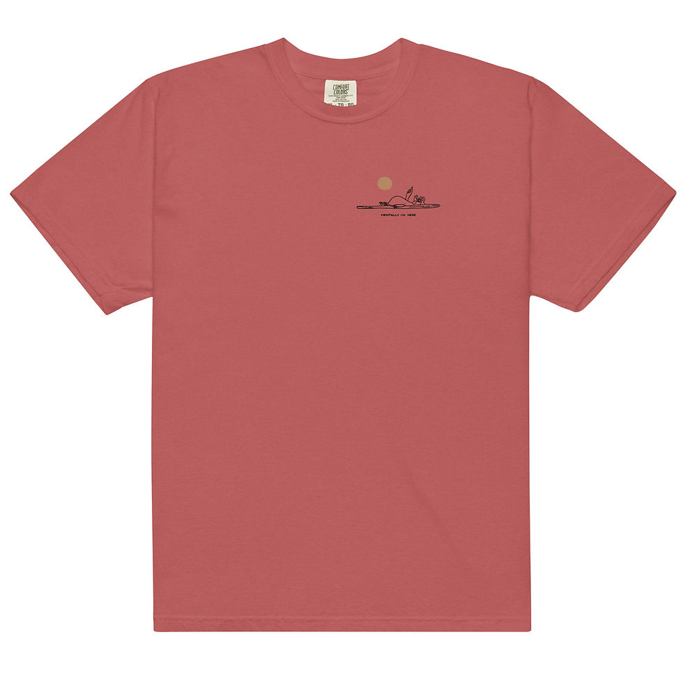 Thumbnail: Surf Chicken - Mentally I'm Here - Unisex T-Shirt