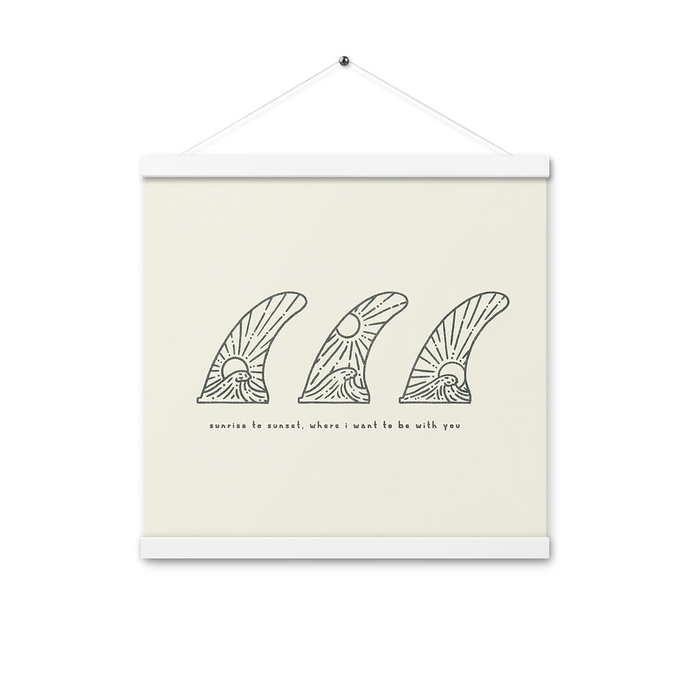 Thumbnail: Surf Fins Hanging Print