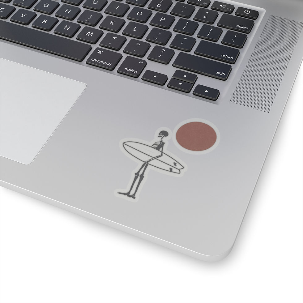 Thumbnail: Surf Skeleton Sticker