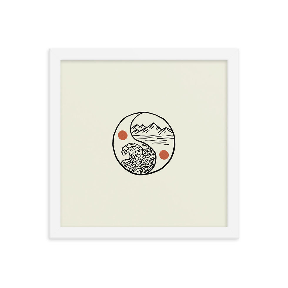 Thumbnail: Yin-Yang Framed Print