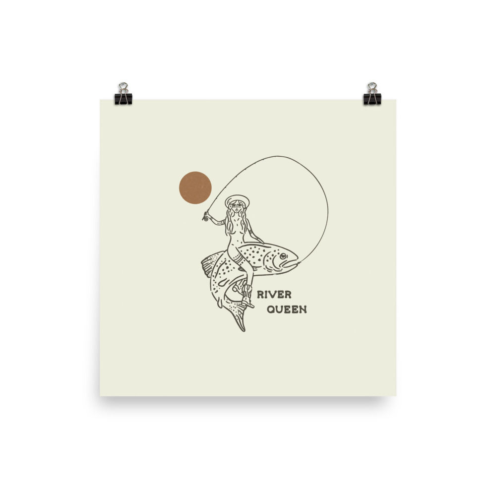 River Queen, Trout Fly Fishing Print
