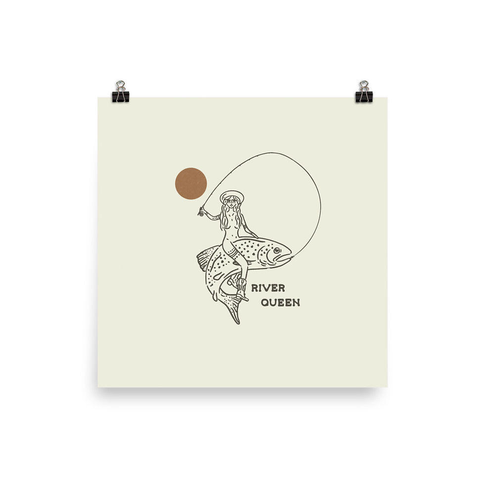 River Queen, Trout Fly Fishing Print
