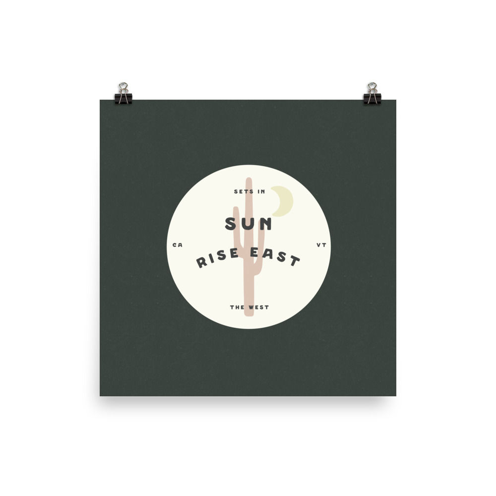 Sun Rise Saguaro Print