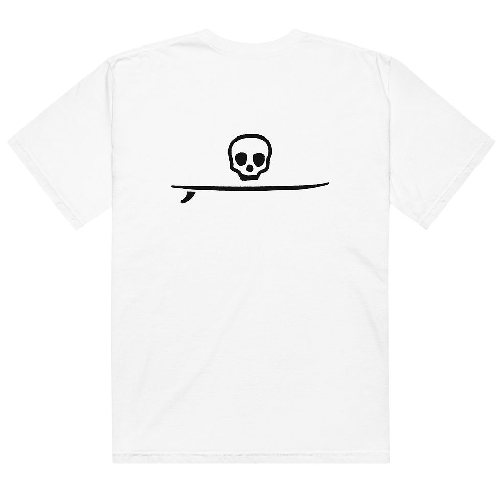 Thumbnail: Skull and Surfboard Unisex T-Shirt