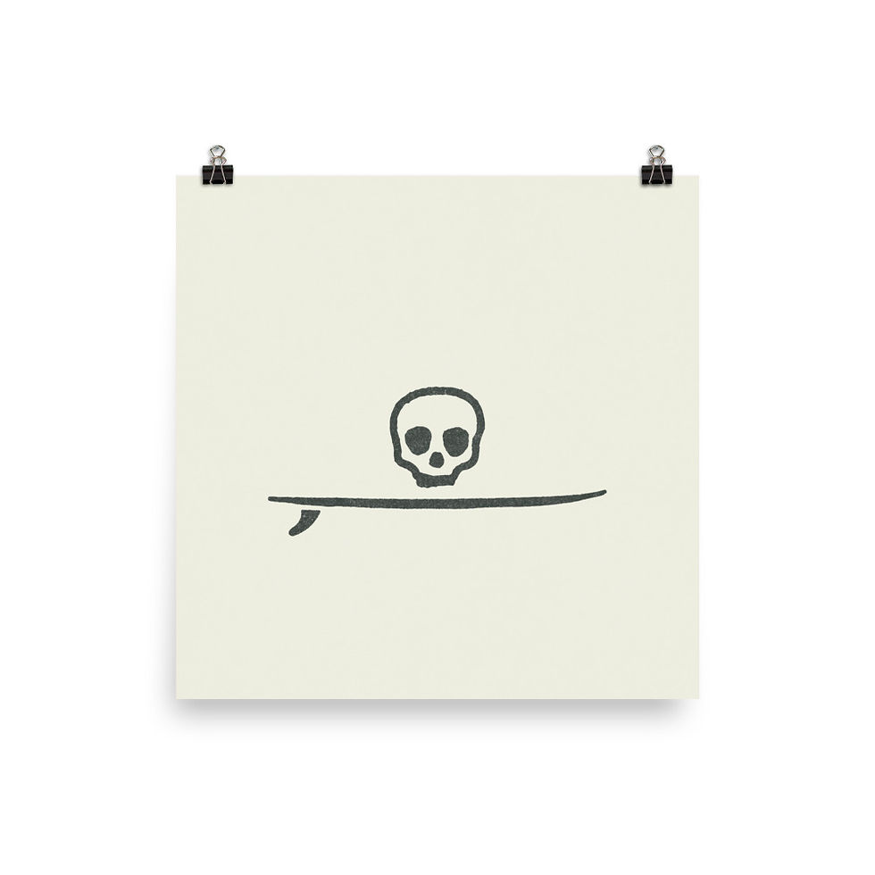 Thumbnail: Surf Skull Print