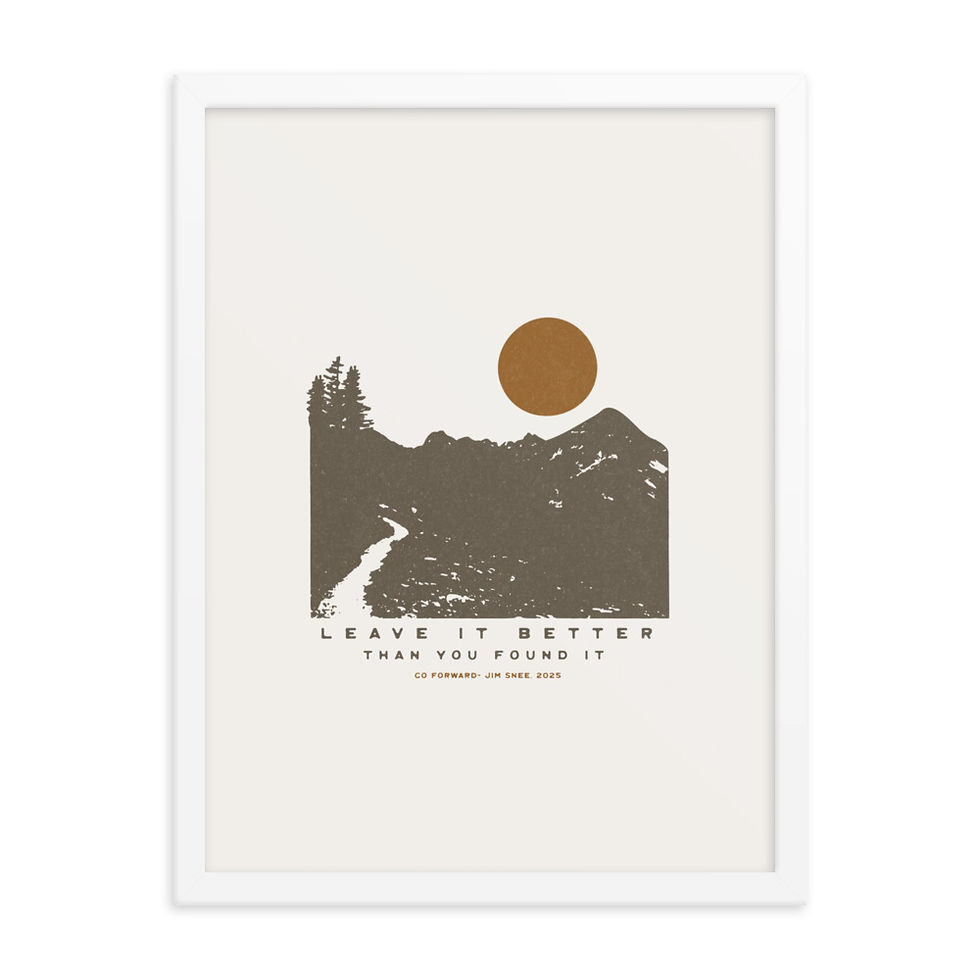 Thumbnail: Leave It Better Than You Found It - Framed Print