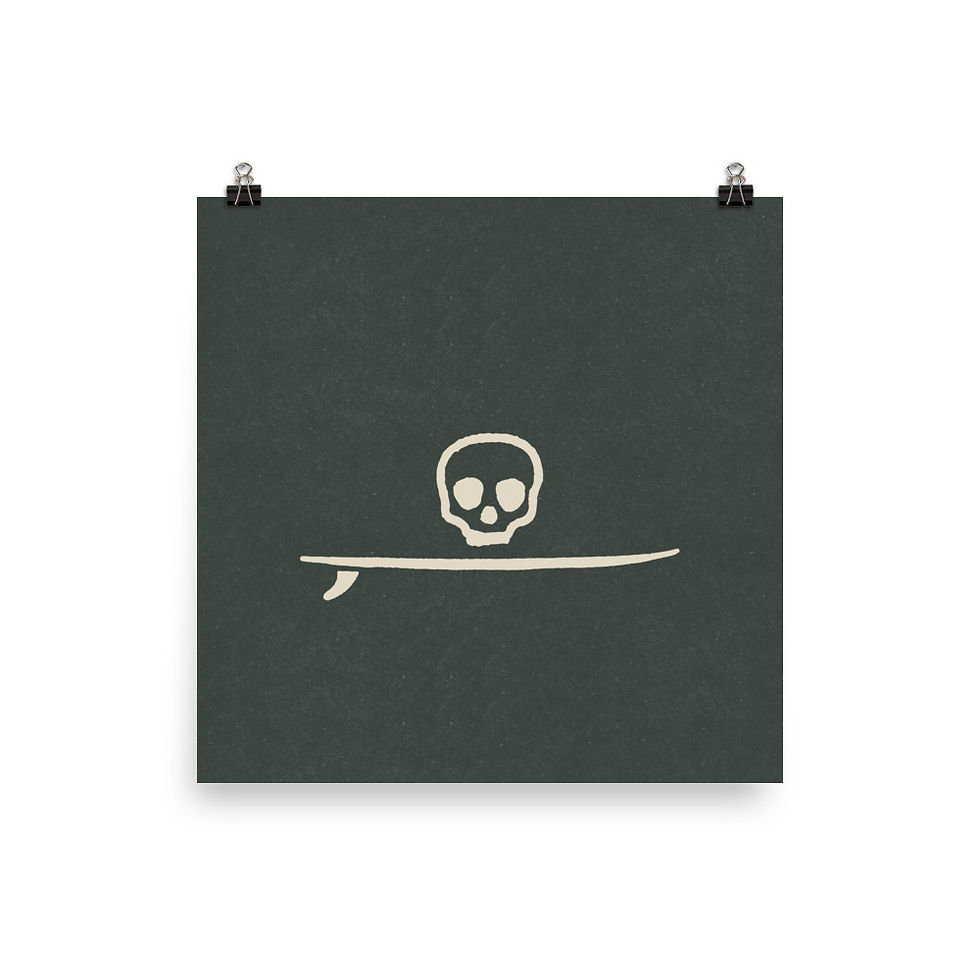 Surf Skull Print