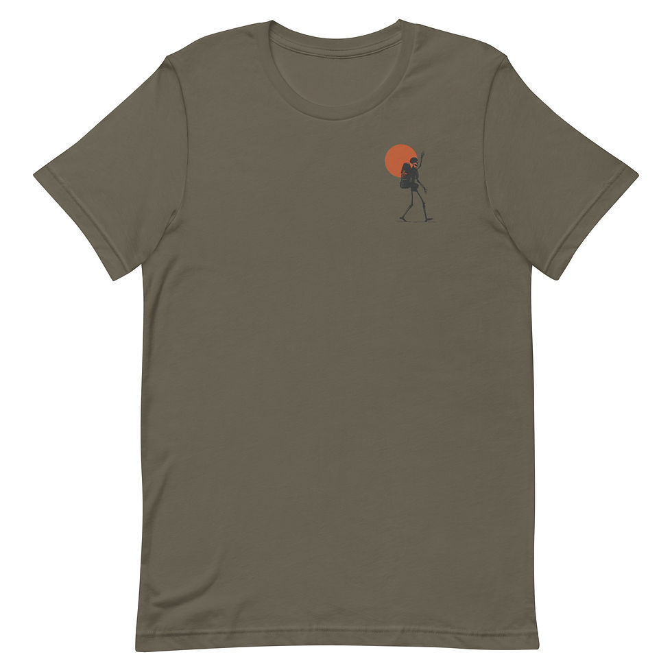 Thumbnail: Hiking Skeleton - Unisex t-shirt