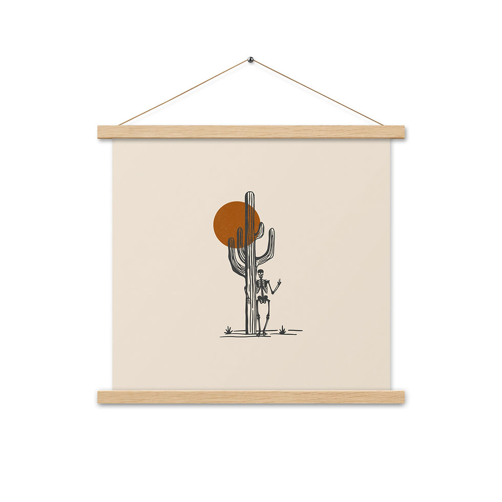 Thumbnail: Saguaro, Skeleton Hanging Print