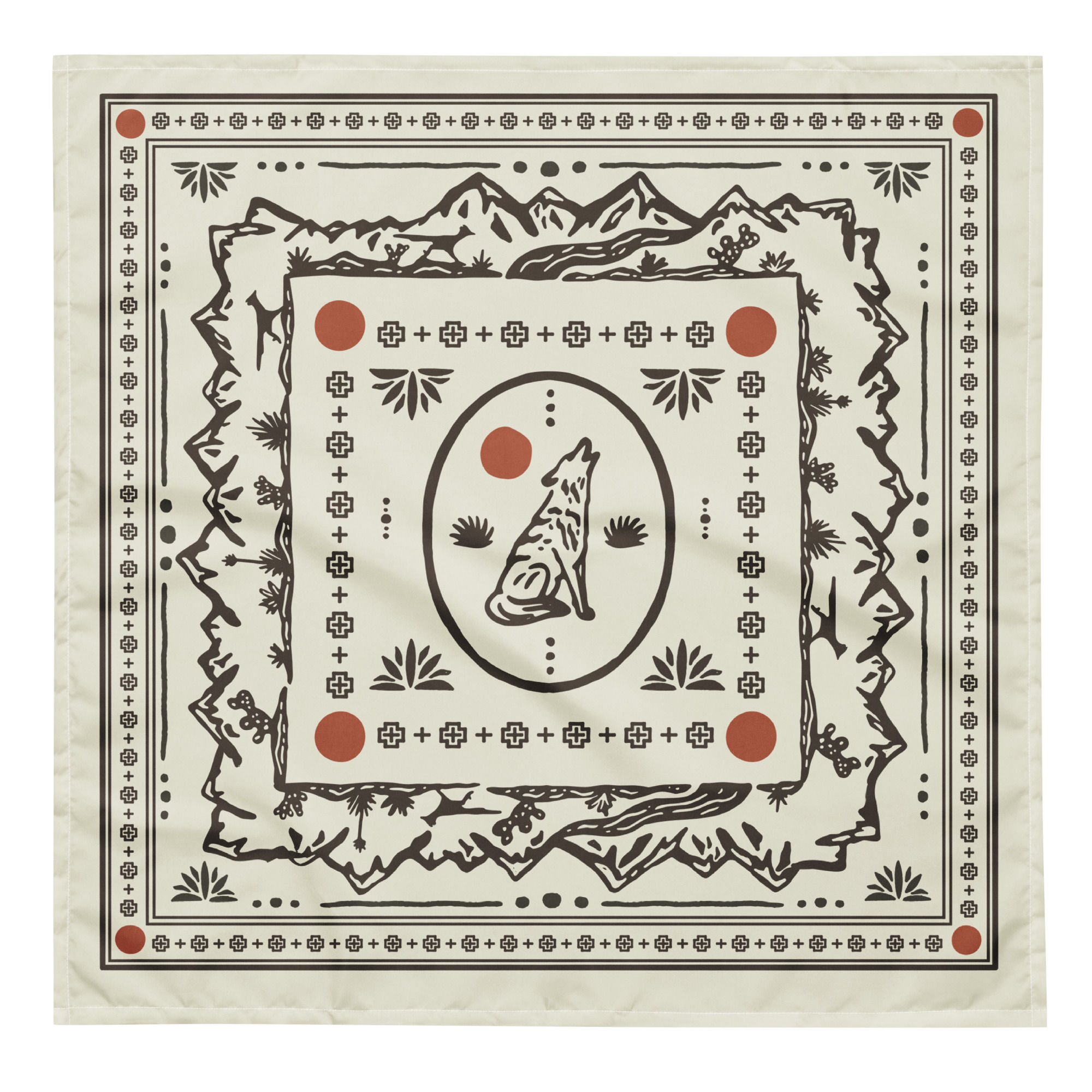 Western Bandana - Wolf