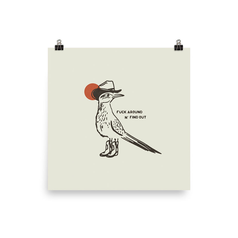 Thumbnail: Cowboy Roadrunner Print