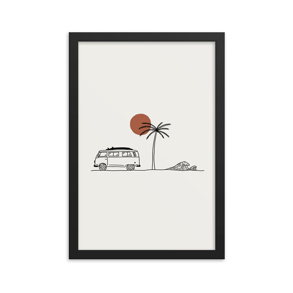 Thumbnail: Vanlife - Framed Print