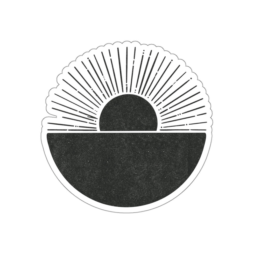 Thumbnail:  Kinsey H. Designs - Sun Texture - Logo Sticker