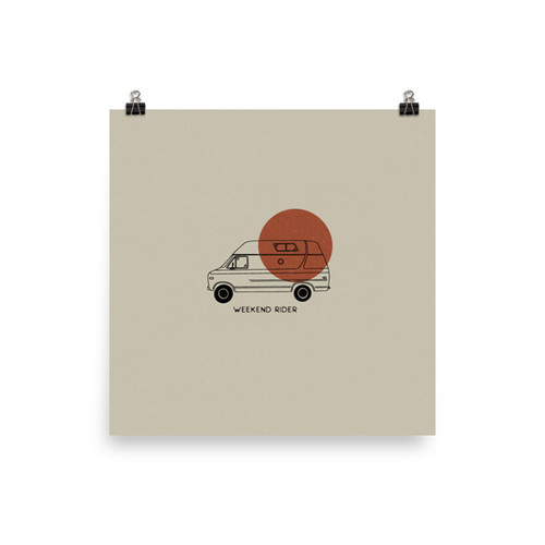 Weekend Riders Logo Weekend Rider Print | Kinsey H. Designs