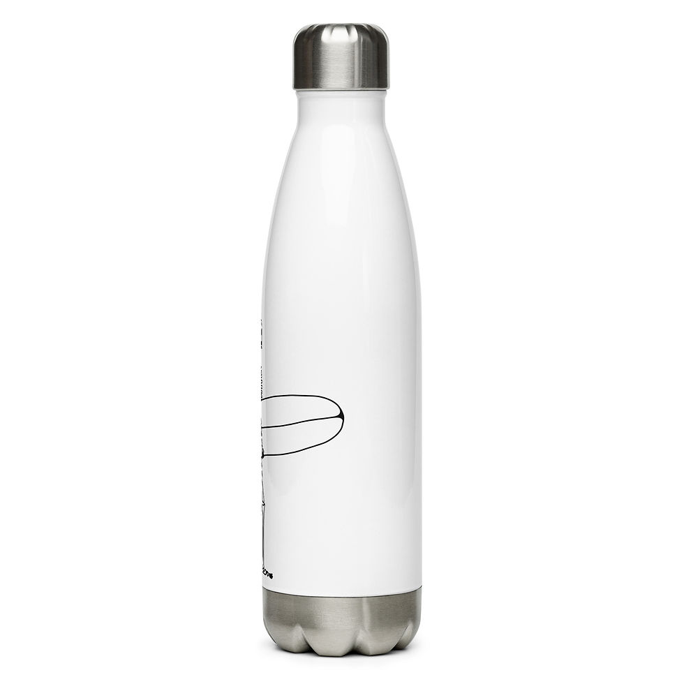 Thumbnail: Surf Skeleton - Stainless Steel Water Bottle