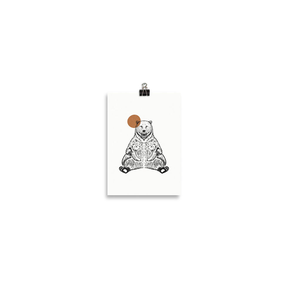 Thumbnail: Bear & Cubs Print