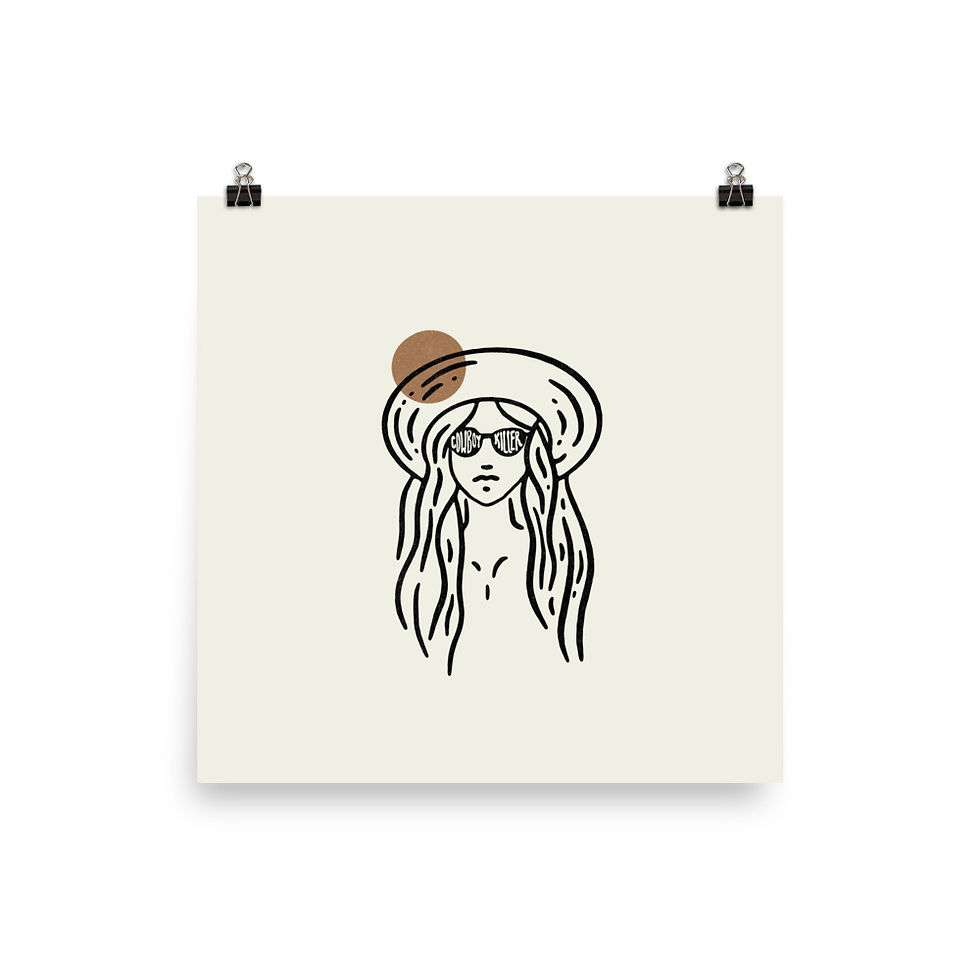 Thumbnail: Cowgirl, Cowboy Killer Print