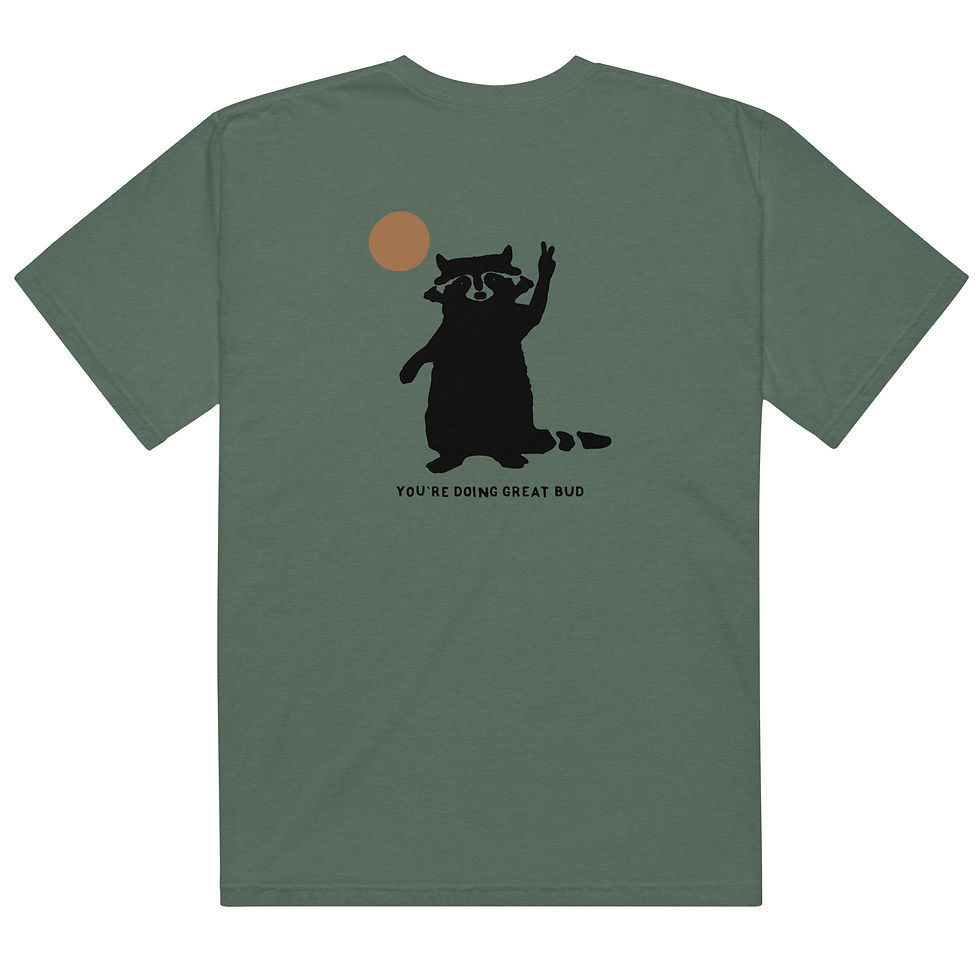 Thumbnail: Raccoon, You're Doing Great Bud Unisex T-shirt