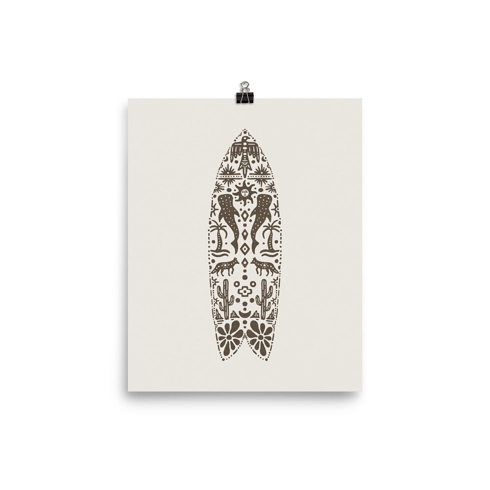 Thumbnail: Surfboard Print