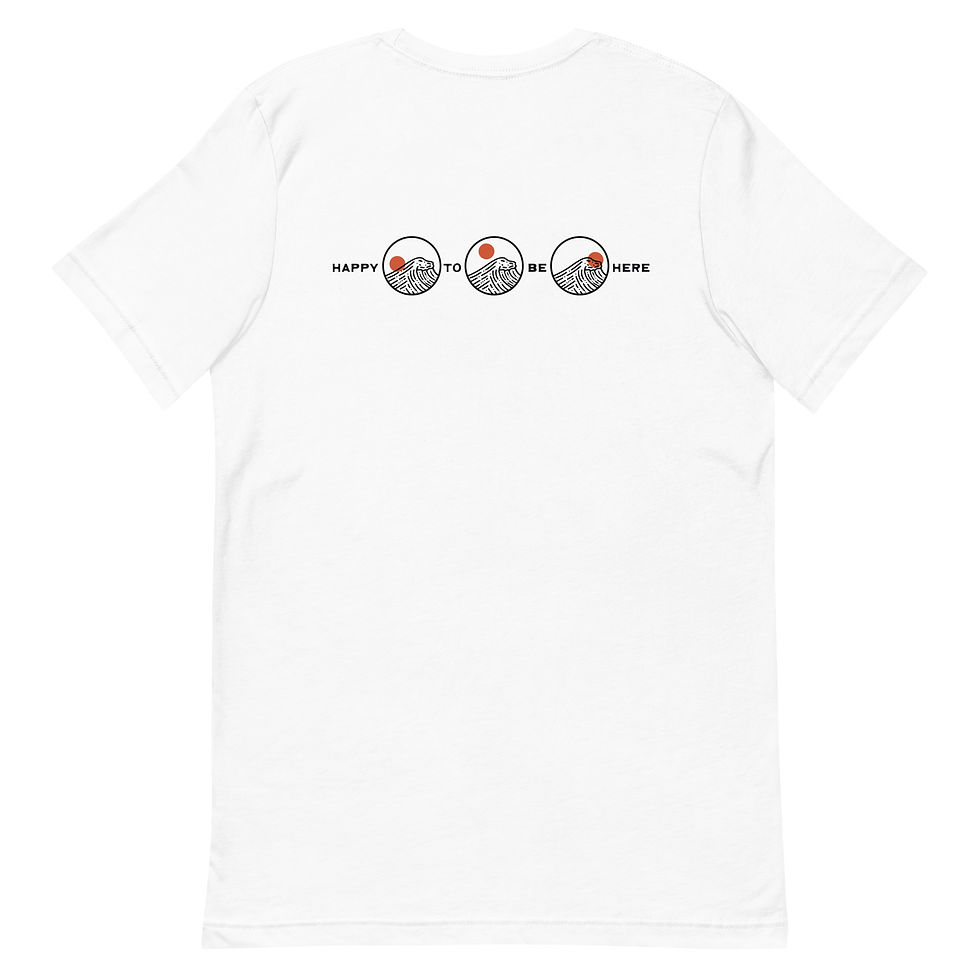 Thumbnail: Wave, Happy To Be Here - Unisex t-shirt