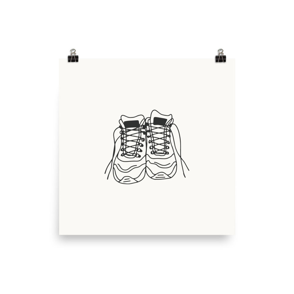 Hiking Boots Print