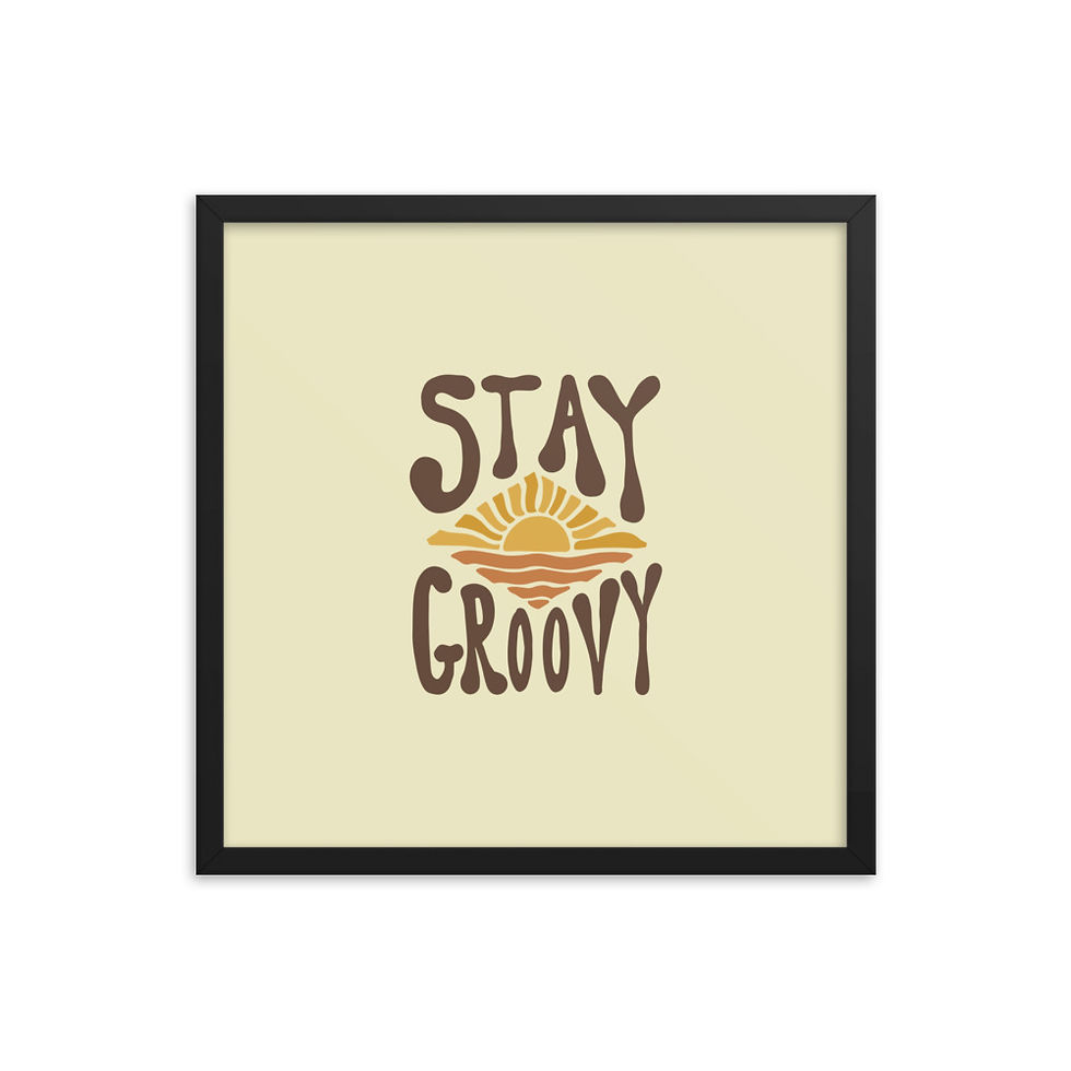 Thumbnail: Stay Groovy - Framed Print