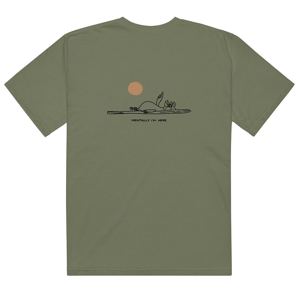 Thumbnail: Surf Chicken - Mentally I'm Here - Unisex T-Shirt
