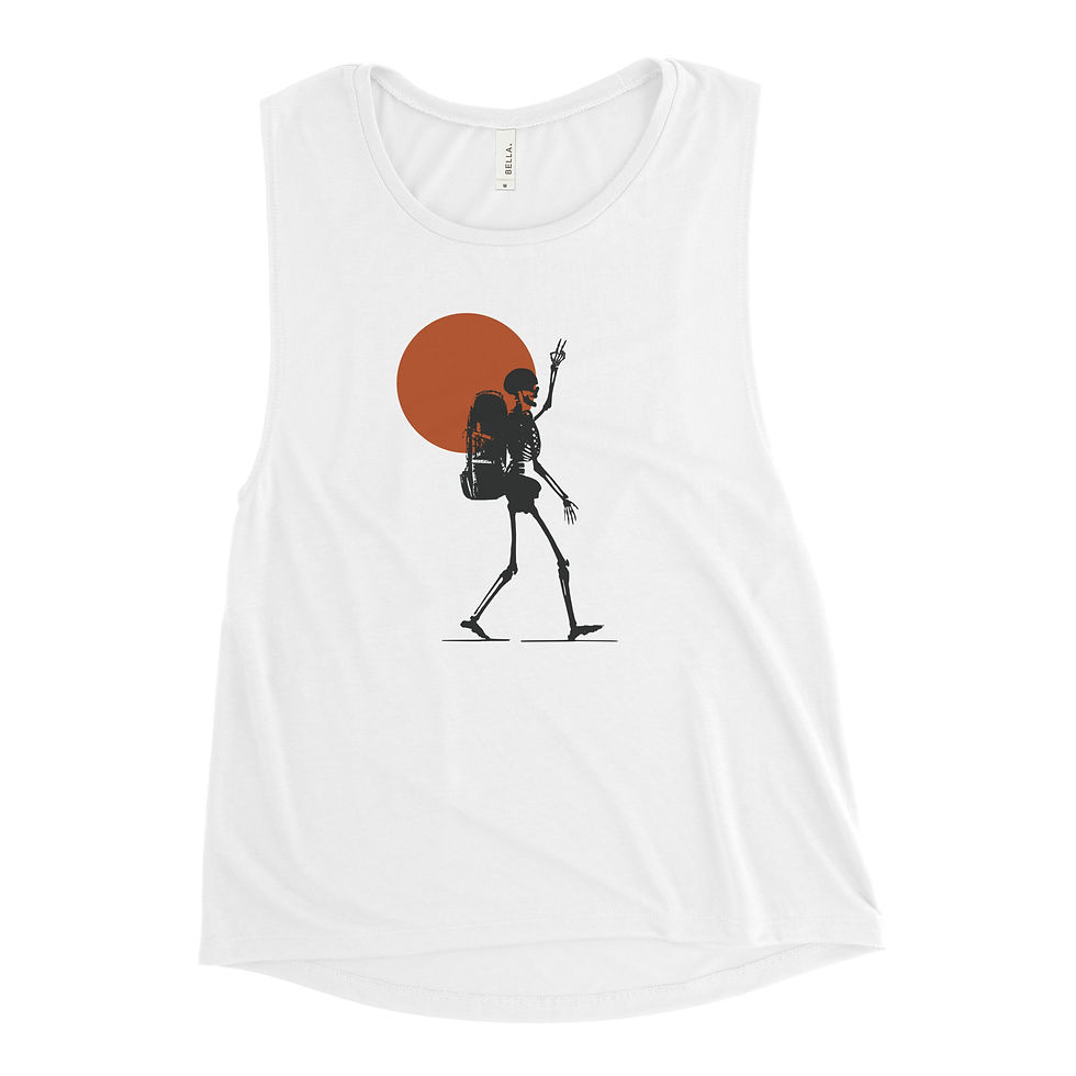 Thumbnail: Hiking Skeleton - Ladies Tank
