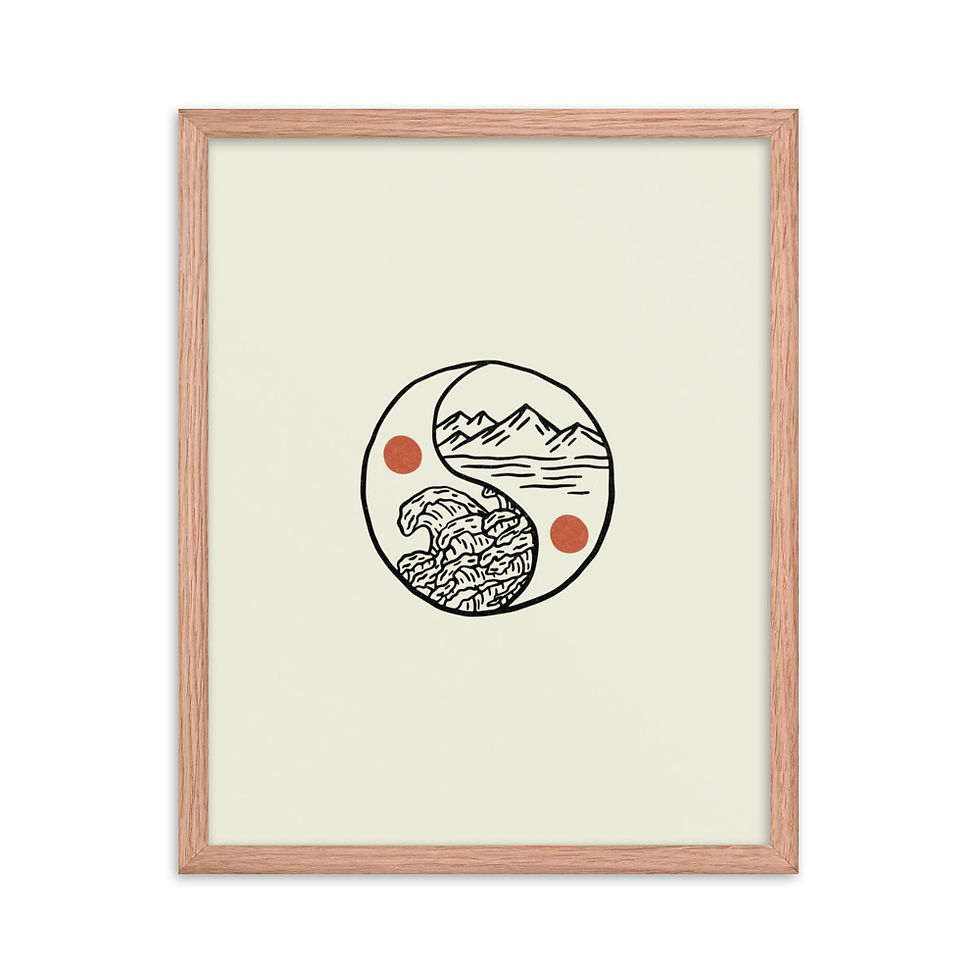 Thumbnail: Yin-Yang Framed Print