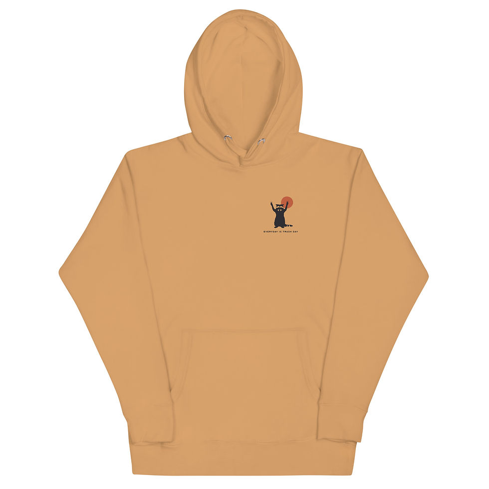 Thumbnail: Racoon, Everyday Is Trash Day - Unisex Hoodie