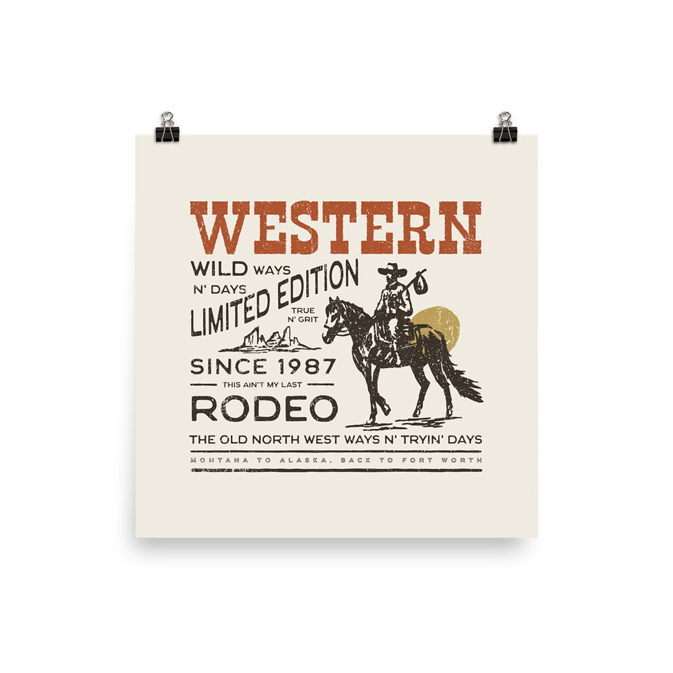 Thumbnail: Western Poster Print