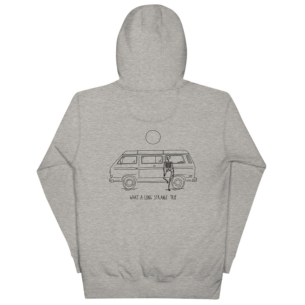 Thumbnail: Skeleton Van, Long Strange Trip - Unisex Hoodie