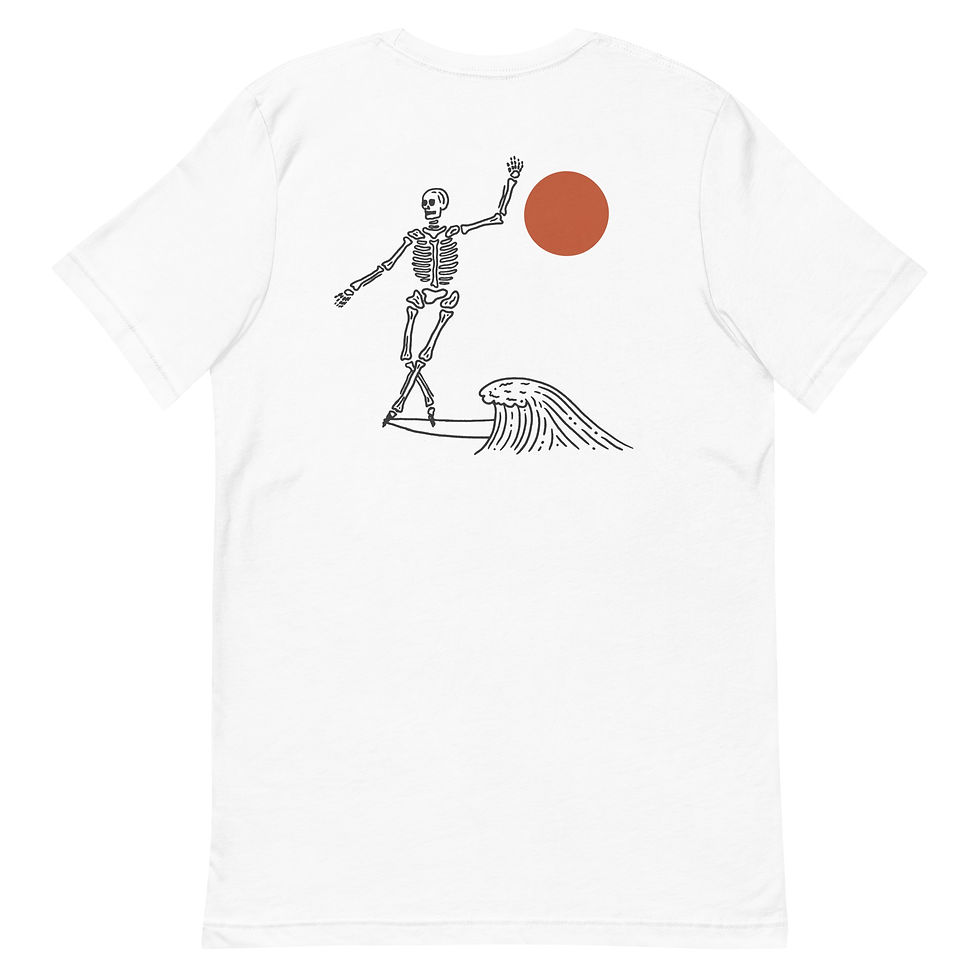 Thumbnail: Surf Skeleton - Unisex t-shirt