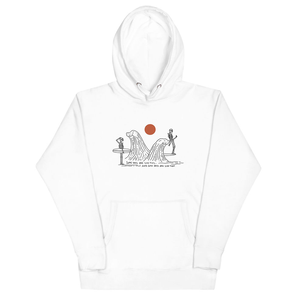 Thumbnail: Skeleton Surfers - Some Days (Front Design) - Unisex Hoodie