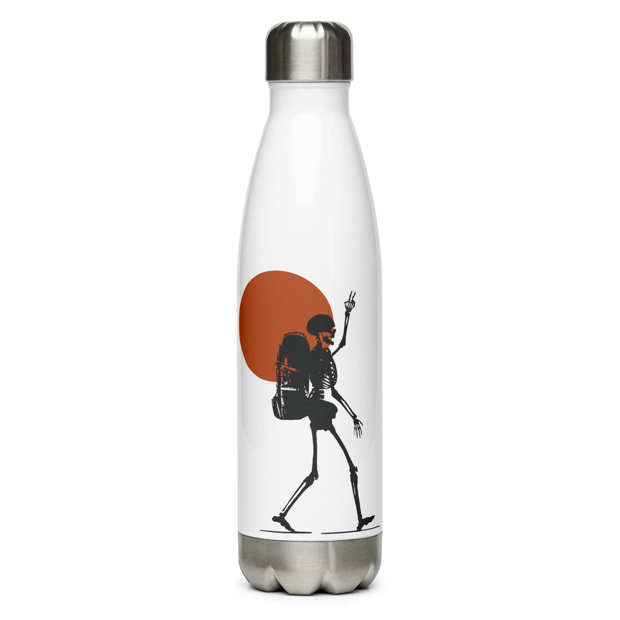 Hiking Skeleton - Stainless Steel Water Bottle