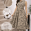 Thumbnail: Women’s Beige Floral Printed Co-Ord Set | Sleeveless Kurti with Straight Pants