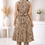 Thumbnail: Women’s Beige Floral Printed Co-Ord Set | Sleeveless Kurti with Straight Pants