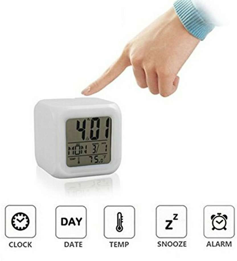Color Changing LED Alarm Clock
