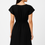 Thumbnail: Stylish Black Flutter Sleeve Dress - Women's Elegant Everyday Wear