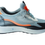 Thumbnail: Casual Sport Shoes - Grey with Orange Accents