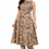 Thumbnail: Women’s Beige Floral Printed Co-Ord Set | Sleeveless Kurti with Straight Pants