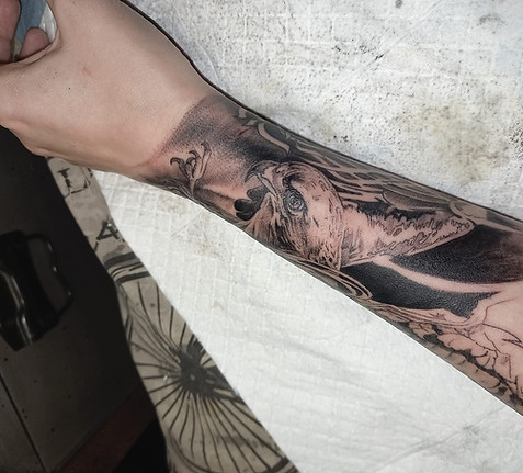 Tattooing myself