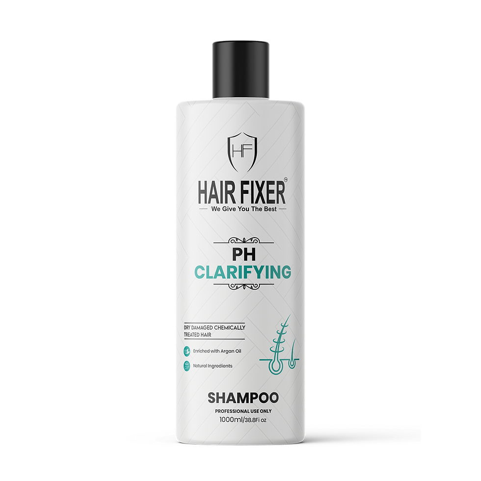 Hair Fixer Ph Clarifying Shampoo bottle for deep cleansing and pH balancing hair care