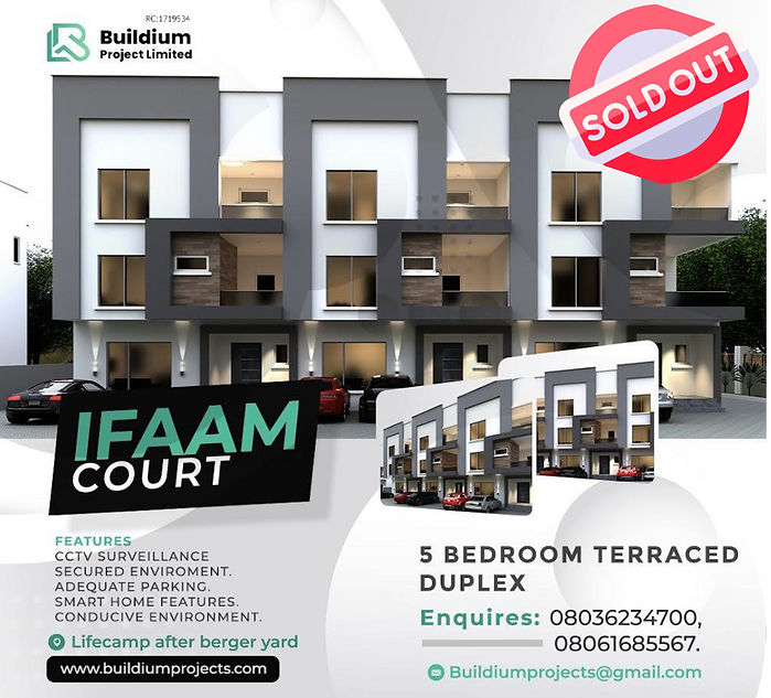 Sold out real estate property