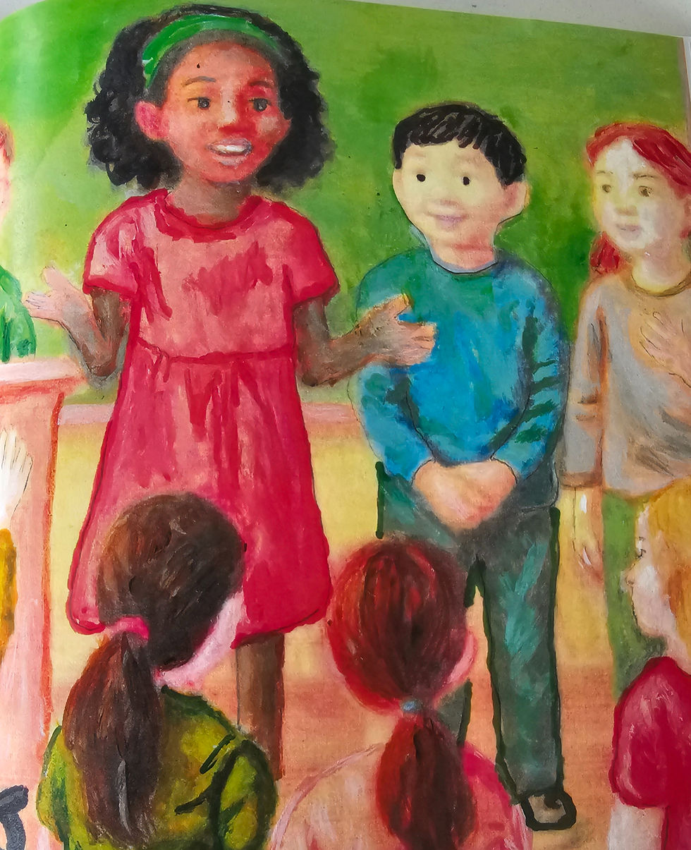 The children learn that we are all different.