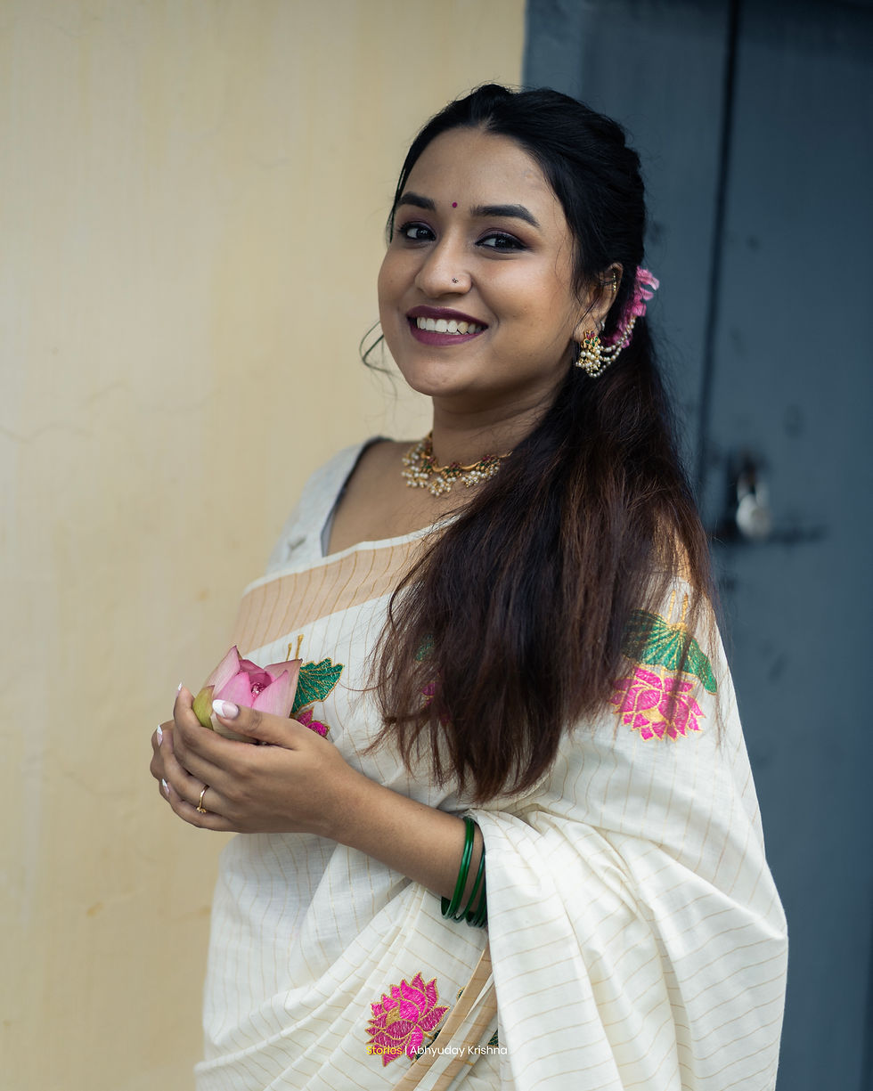 Thumbnail: Kamalam Embroidered Saree